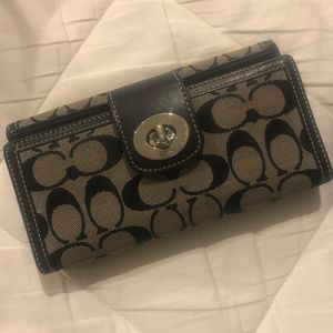 COACH Signature Wallet Black/Grey